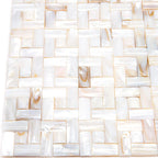 3D Weave Mother Of Pearl Mosaic Tile | Tile Club