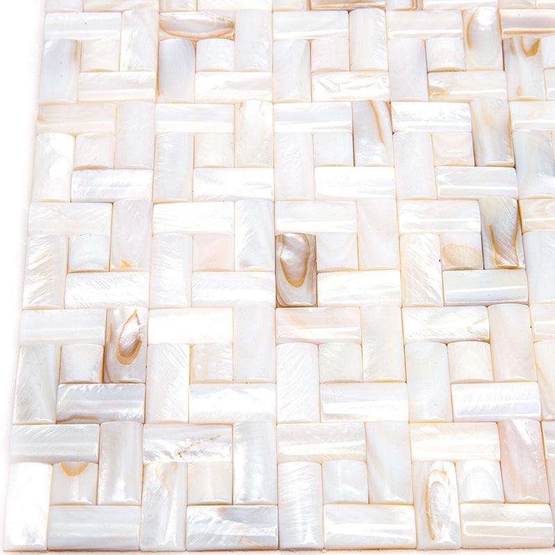 3D Weave Mother Of Pearl Mosaic Tile | Tile Club