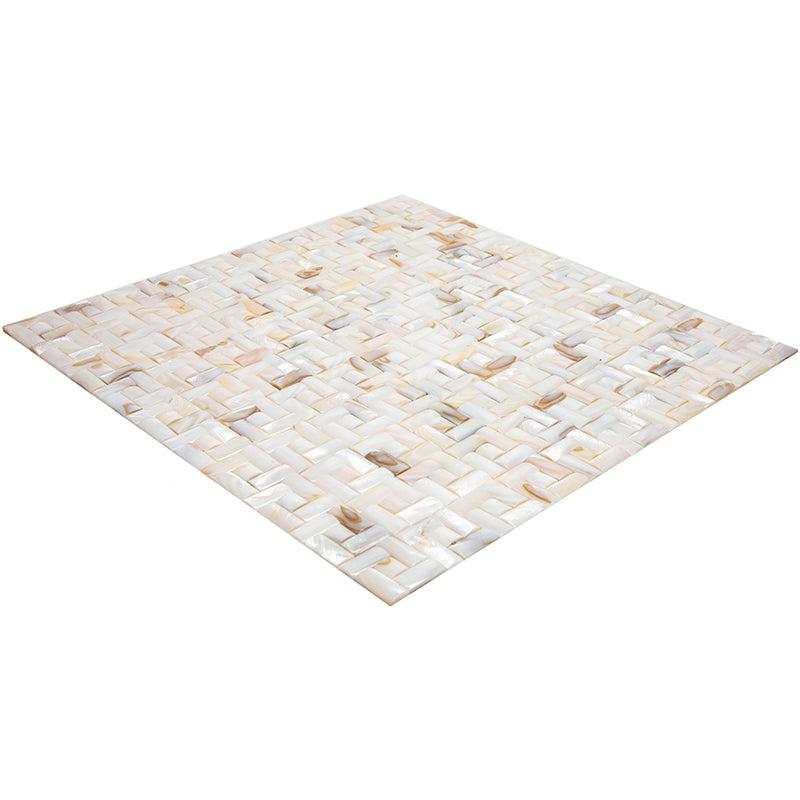 3D Weave Mother Of Pearl Mosaic Tile | Tile Club