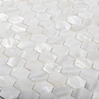 Shell hexagon mosaic tile