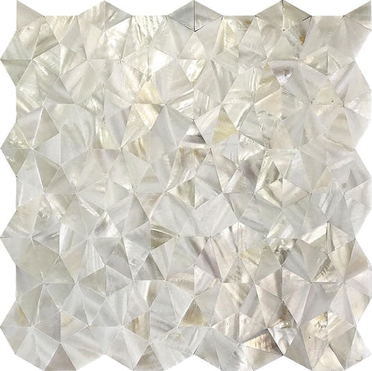 Pure White Illusion Mother Of Pearl Mosaic Tile