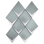 Sage Frost Diamond Glass Mosaic Tile