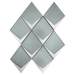 Sage Frost Diamond Glass Mosaic Tile