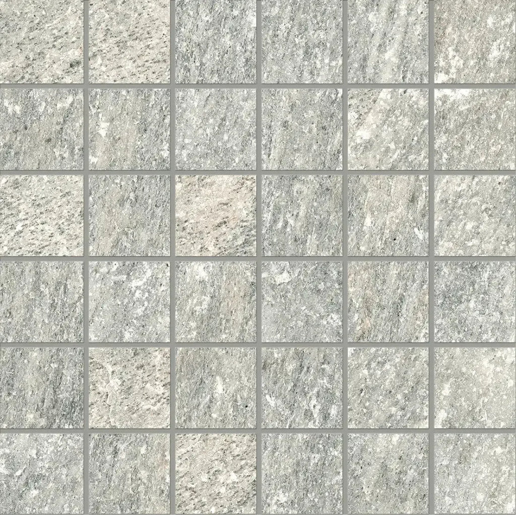 Lithia Gray Quartzite Look Porcelain Mosaic Tile Sample – Tile Club