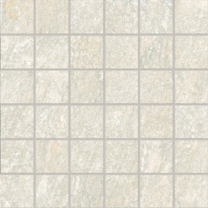 Lithia White Quartzite Look Porcelain Mosaic Tile | Tile Club