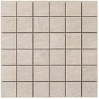 Lithia White Quartzite Look Porcelain Mosaic Tile | Tile Club