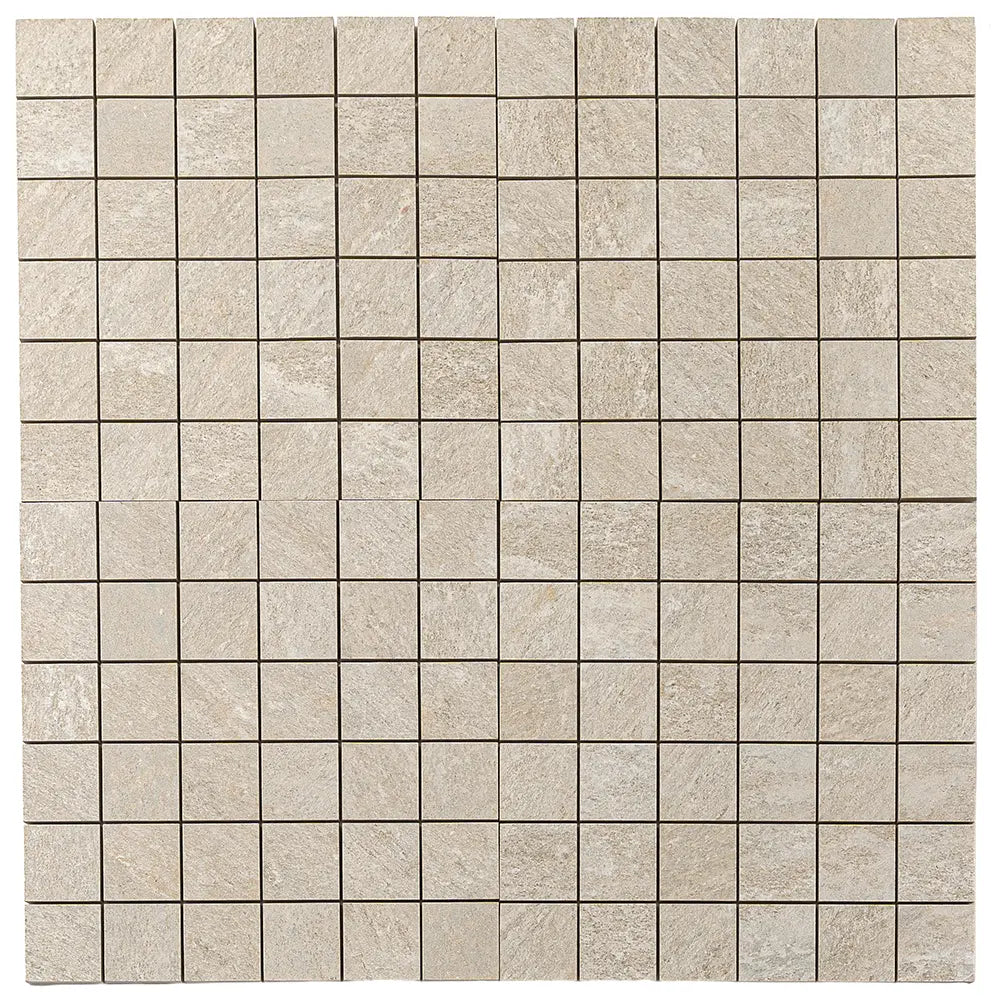 Lithia Beige Quartzite Look Porcelain Mosaic Tile | Tile Club