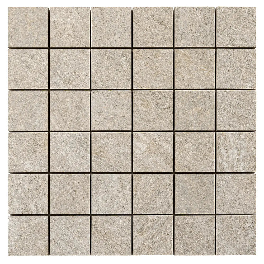 Lithia Beige Quartzite Look Porcelain Mosaic Tile | Tile Club