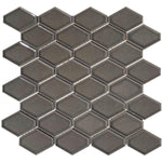 Dimension Charcoal Gray Mini Diamond Porcelain Mosaic Tile