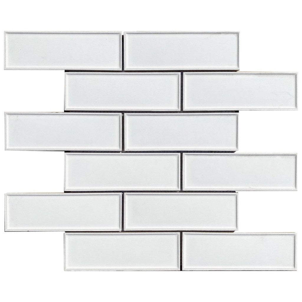 2x6 Dimension White Brick Porcelain Mosaic Tile