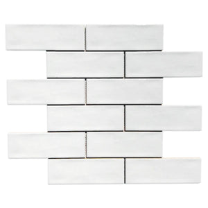 Cirrus White Brick 2x6 Sample