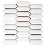 Dimension White Beveled Picket Sample