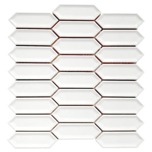 Dimension White Beveled Picket Sample