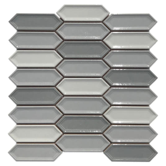 Dimension Gray Mix Beveled Picket Sample