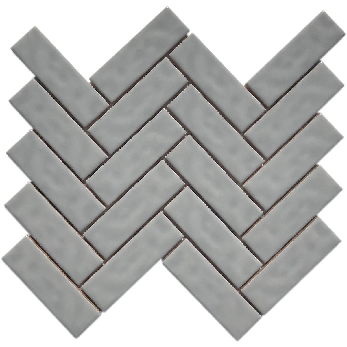 Cirrus Gray Herringbone Sample