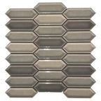 Dimension Taupe Mix Beveled Picket Porcelain Mosaic Tile