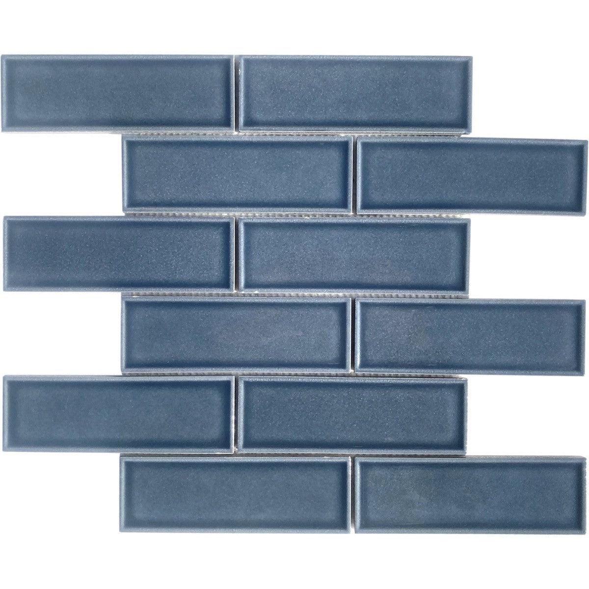 2x6 Dimension Blue Brick Porcelain Mosaic Tile