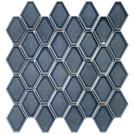 Dimension Blue Mini Diamond Porcelain Mosaic Tile