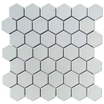 2 Inch Glossy Gray Honeycomb Hex Sample