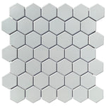 2 Inch Matte Gray Honeycomb Hex Sample