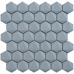 2 Inch 3D Pale Gray Honeycomb Hex Sample