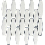 Dimension White Elongated Hexagon Sample