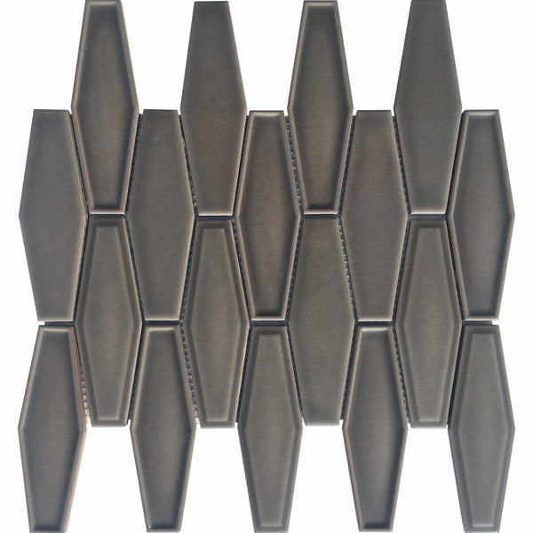 Dimension Charcoal Gray Elongated Hex...