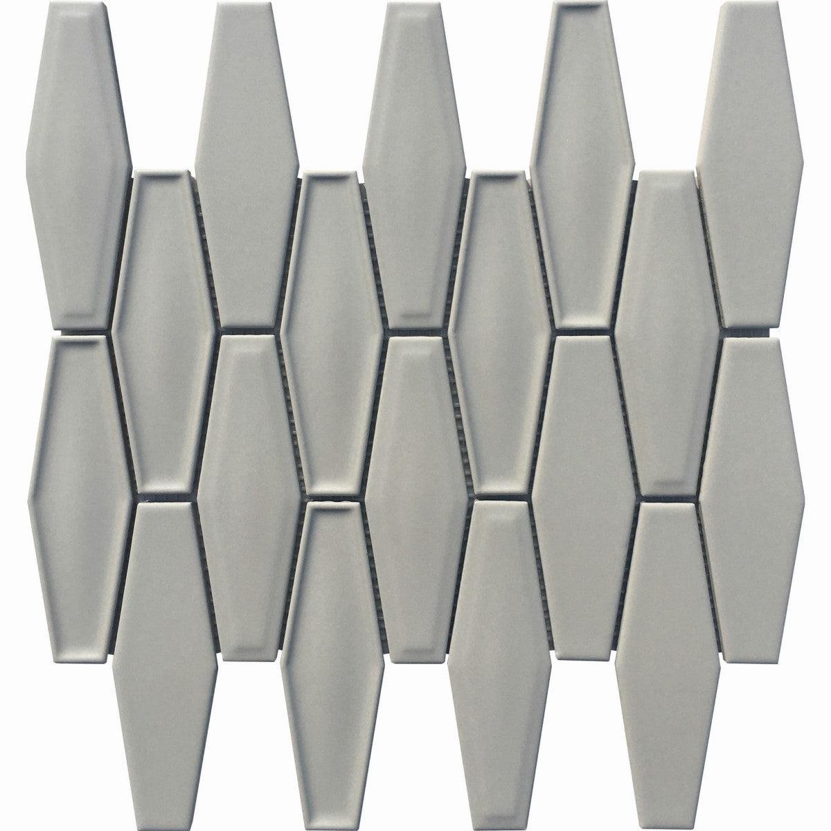 Dimension Light Gray Elongated Hexagon Sample