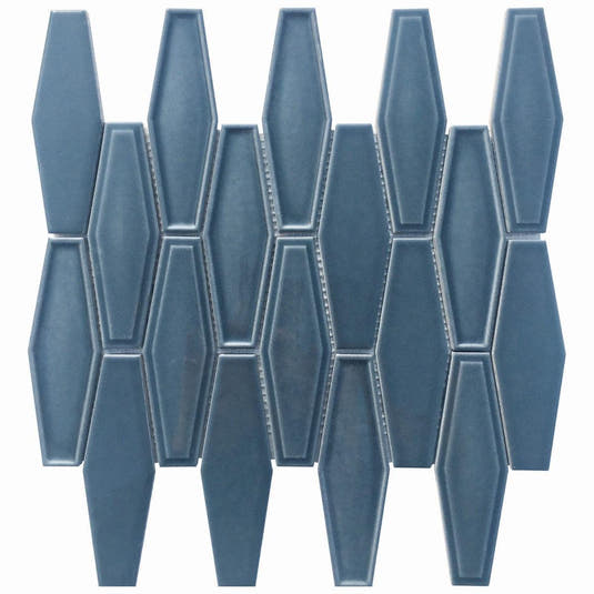 Dimension Blue Elongated Hexagon Sample