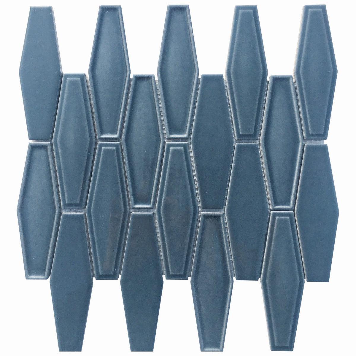 Dimension Blue Elongated Hexagon Sample
