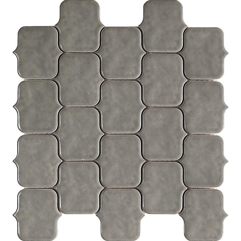 Moroccan Scroll Charcoal Gray