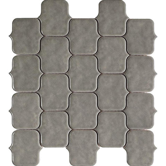 Moroccan Scroll Charcoal Gray | Tile Club