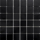 Nero Marquina Large Square Marble Mosaic Tile