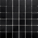Nero Marquina Large Square Marble Mosaic Tile Sample