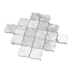 Calacatta Gold Arabesque Marble Mosaic Tile | Tile Club