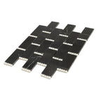 Nero Marquina with Thassos Dots Brick Marble Mosaic Tile | Tile Club