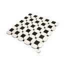 Thassos Octagon with Nero Marquina Squares Marble Mosaic Tile | Tile Club