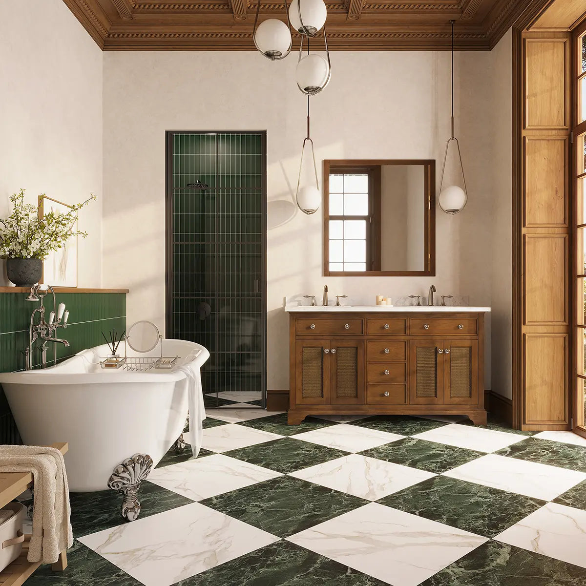 Boldara Verde Marble Look Porcelain Tile 24x24