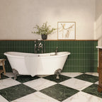 Groove Laurel Deco Gloss Ceramic Subway Tile | Tile Club