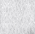 Pearl Wave White Marble & Mother Of Pearl Waterjet Mosaic Tile | Tile Club