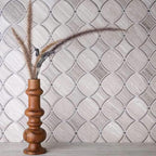 10.4" x 10.7" Athens Gray Diamond Chain Marble Mosaic Tile