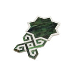 Salma Emerald Stained Glass and Dolomite Mosaic Tile