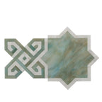 Salma Moss Stained Glass and Dolomite Mosaic Tile | Tile Club