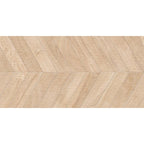 Japandi Chevron Maple Wood-Look Tile Flooring | Tile Club