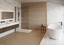Japandi Oak Textured 16x48 Ceramic Tile | Tile Club