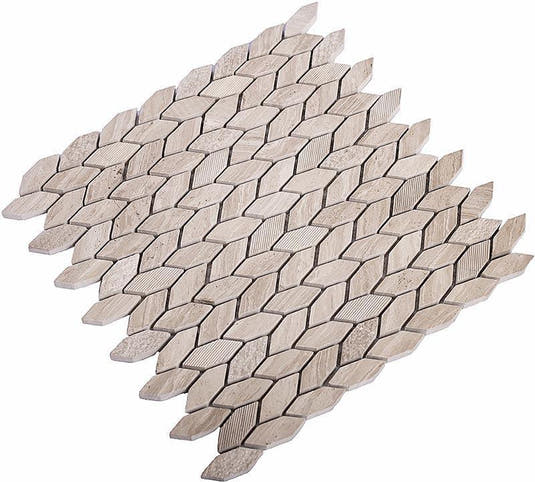 Wood Look Marble Mosaic Tile