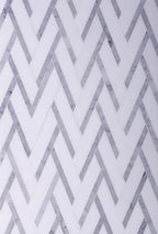 Thassos and Carrara Striped Chevron Mosaic Tile 2