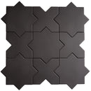 Carmel Matte Black Porcelain Star Tile