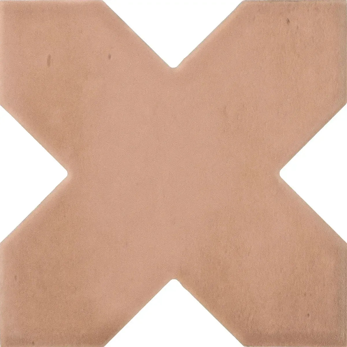 Carmel Terracotta Porcelain Cross Tile Sample Piece | Tile Club