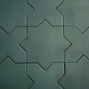 Carmel Sage Green Porcelain Star Tile | Tile Club